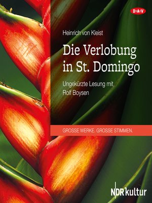 cover image of Die Verlobung in St. Domingo